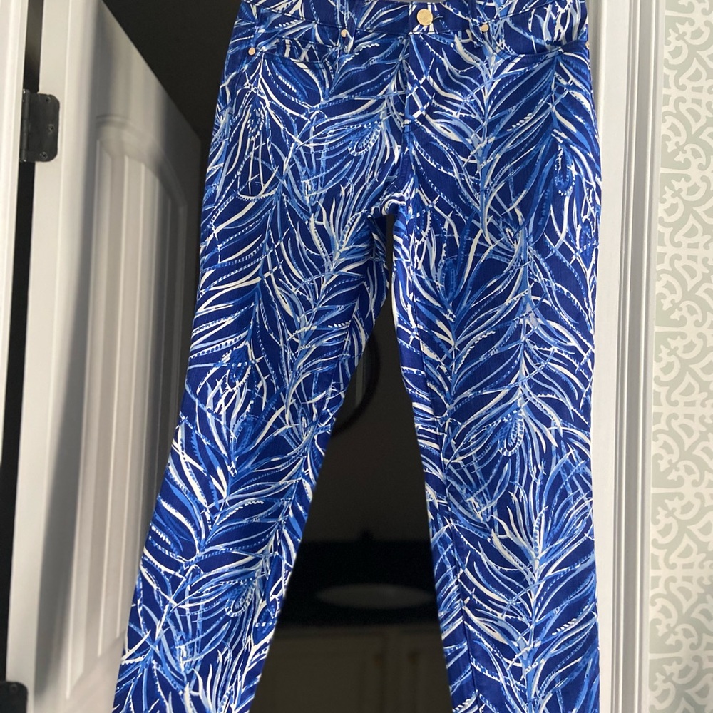 Lilly Pulitzer south skinny crop twilight blue size 12 NWT